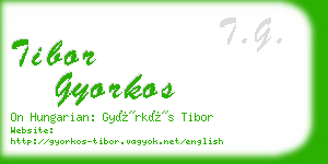 tibor gyorkos business card